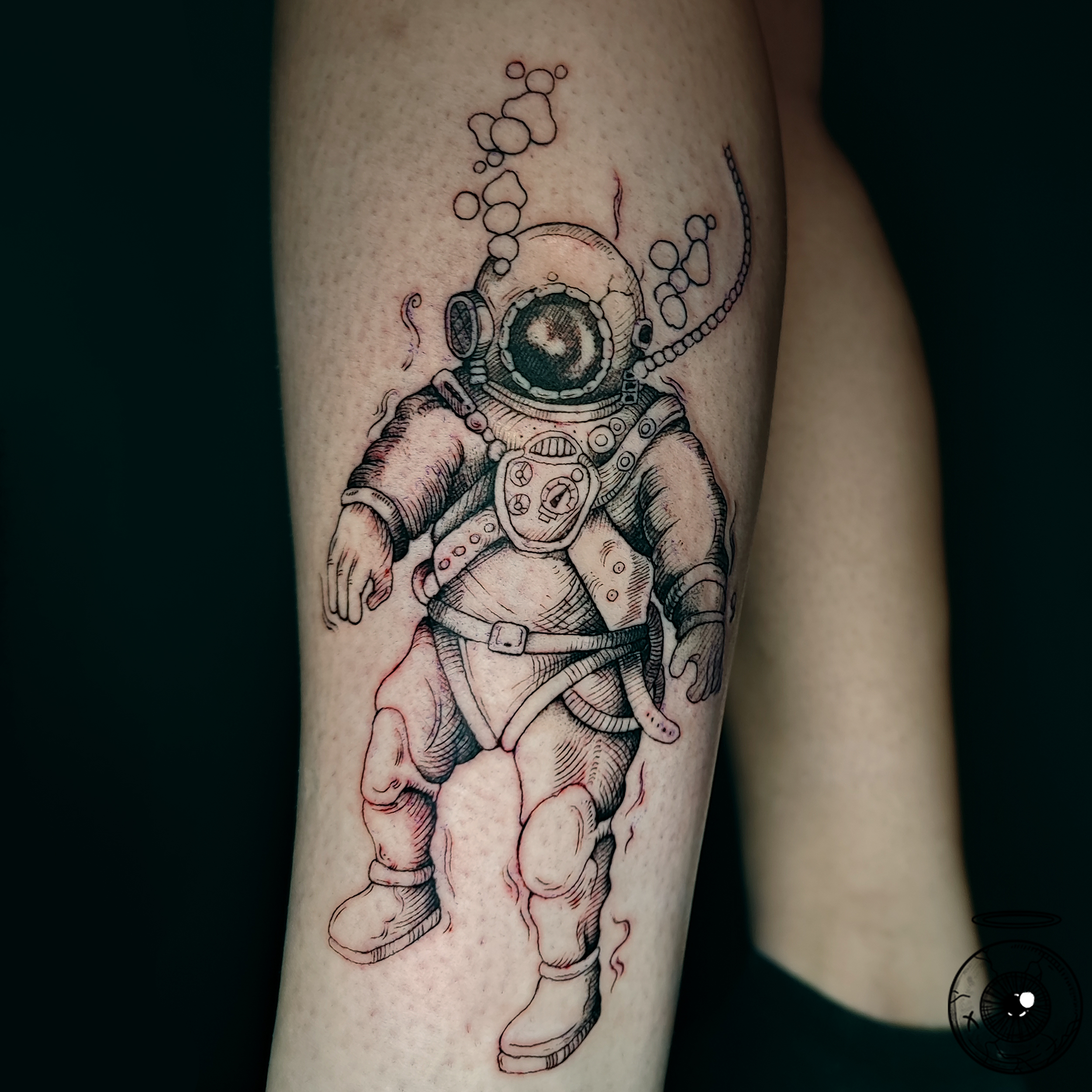 tatouage scaphandrier